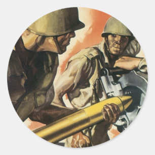 Gunnery Detail Classic Round Sticker