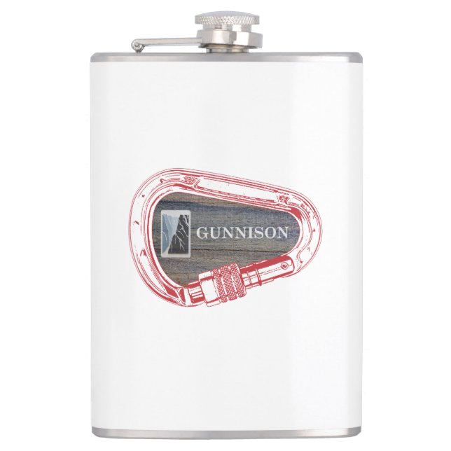 Gunnison Climbing Carabiner Hip Flask (Front)
