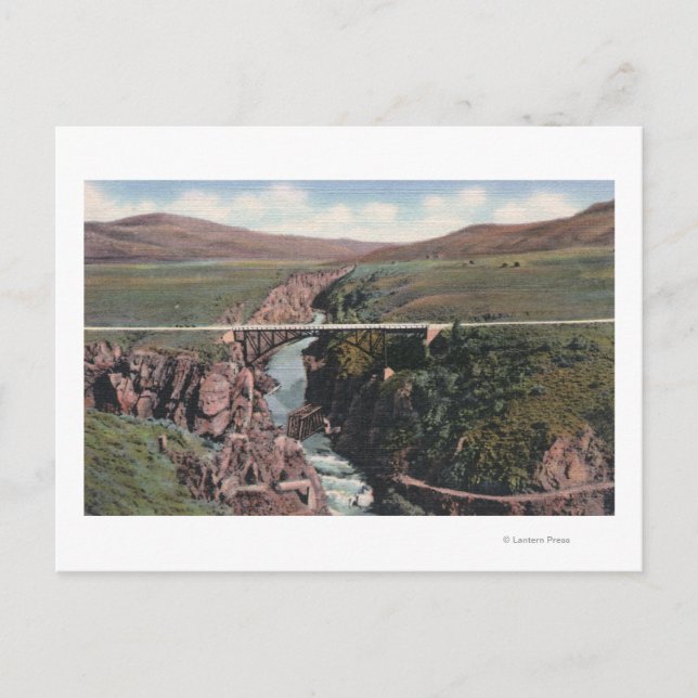 Gunnison, CO - Sapinero Bridge over Lake Postcard (Front)