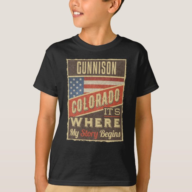 Gunnison Colorado T-Shirt (Front)
