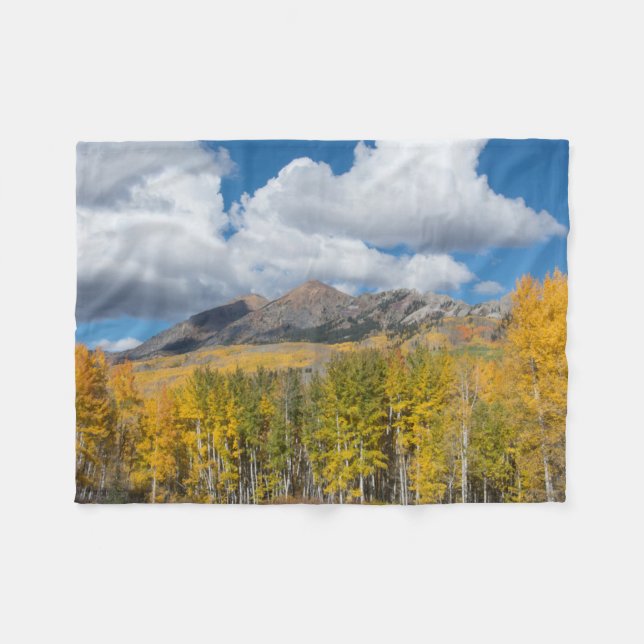 Gunnison National Forest, Colorado Fleece Blanket (Front (Horizontal))