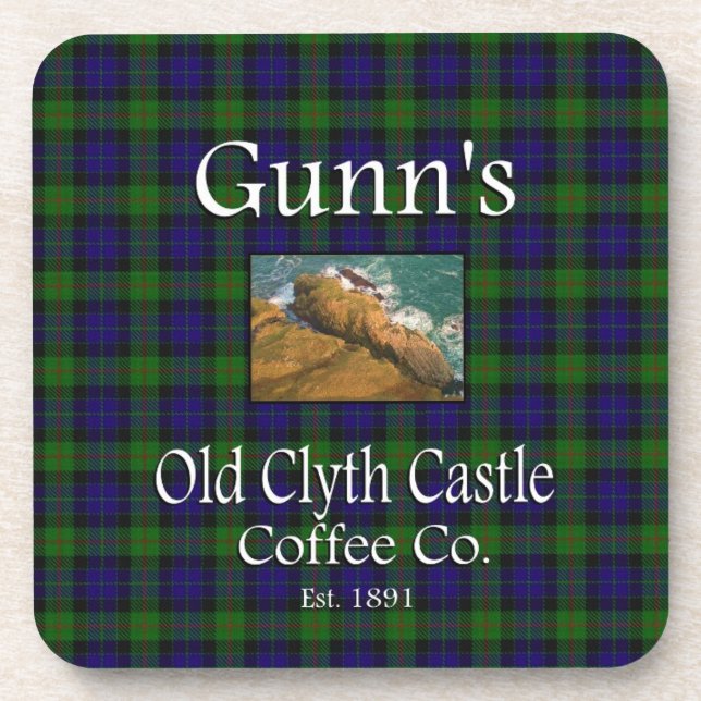 Gunn's Old Clyth Castle Coffee Co. Coaster (Front)