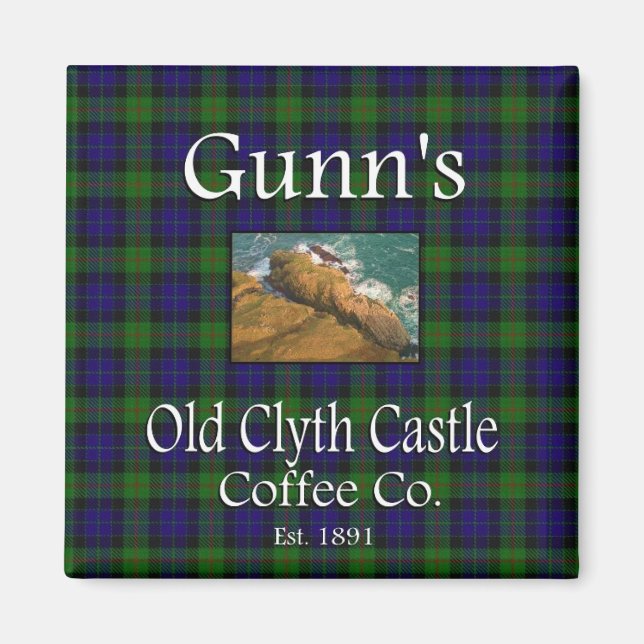 Gunn's Old Clyth Castle Coffee Co. Magnet (Front)