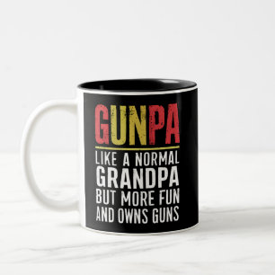 Gunpa Like A Normal Grandpa But More Fun And Owns Two-Tone Coffee Mug