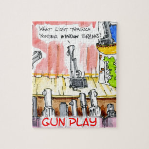 GunPlay Funny Cartoon Jigsaw Puzzle