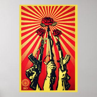Guns and Roses, 2007 shepard fairey Poster