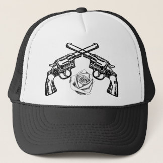 guns and roses trucker hat
