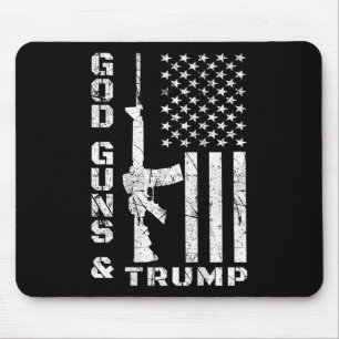 Guns And Trump 2nd Amendment Flag Ar15 (back) Mouse Mat