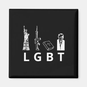 Guns Bible Trump  Magnet