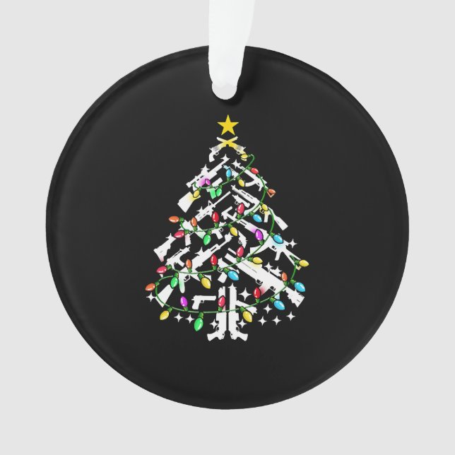 Guns Christmas Tree Ornament (Front)