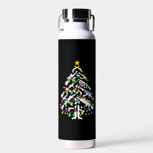 Guns Christmas Tree Ornament Water Bottle