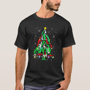 Guns Christmas Tree Ornament Xmas Lights Gun T-Shirt