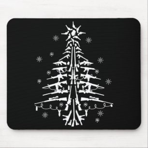 Guns Christmas Tree Xmas For Men Military  Mouse Mat