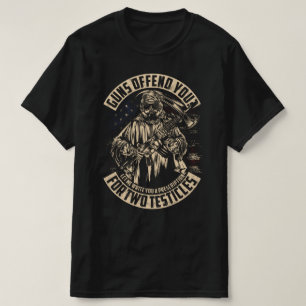 GUNS DEFENDS YOU FOR TWO TESTICLES VETERANS DAY T-Shirt