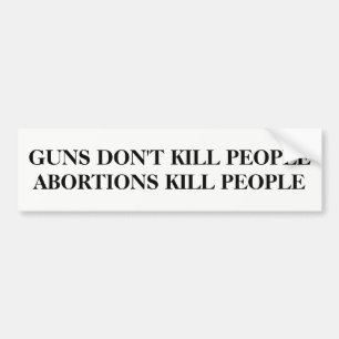 Guns Don't Kill People Bumper Sticker