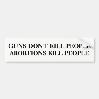 Guns Don't Kill People Bumper Sticker