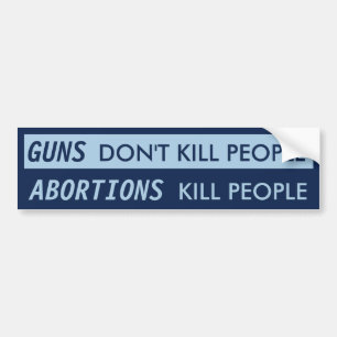 GUNS Don't Kill People Bumper Sticker