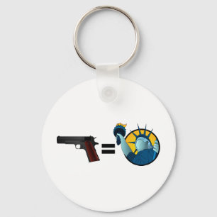 Guns Equal Liberty Key Ring