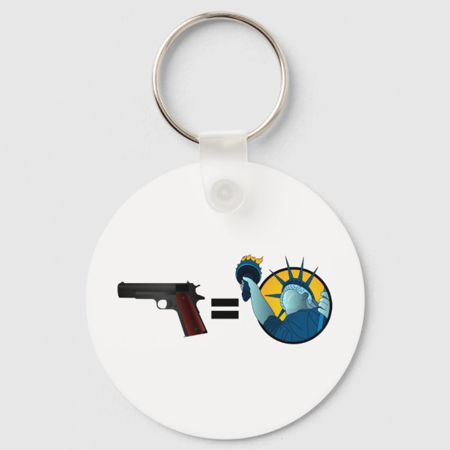 Guns Equal Liberty Key Ring (Front)