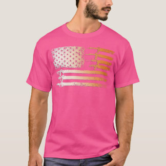 Guns Flag Distressed s Veterans Hunters T-Shirt