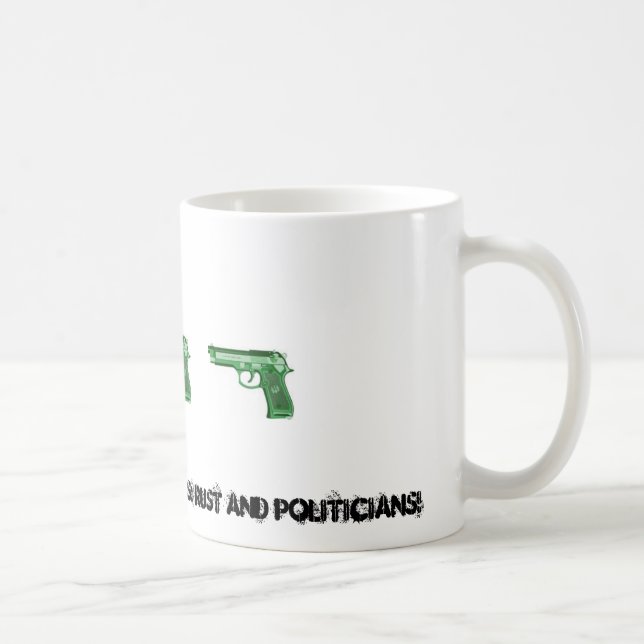 GUNS HAVE 2 ENEMIES! COFFEE MUG (Right)