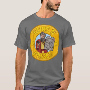 Guns N Moses Jewish Passover Pun Israeli Defence F T-Shirt