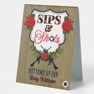 Guns or Roses Gender Reveal Baby Shower