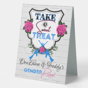 Guns or Roses Gender Reveal Baby Shower Treat