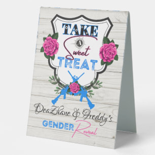 Guns or Roses Gender Reveal Baby Shower Treat