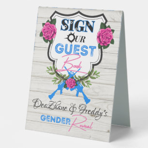 Guns or Roses Gender Reveal Baby Shower Treat