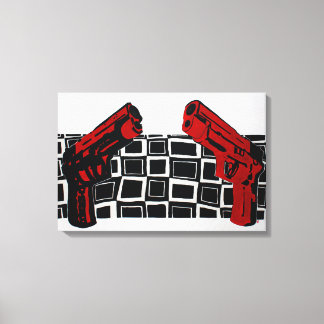 Guns Painting Canvas Print