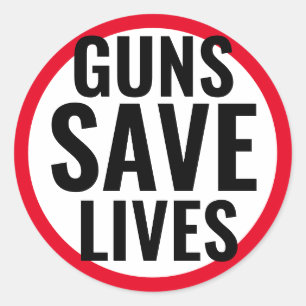 Guns Save Lives sticker