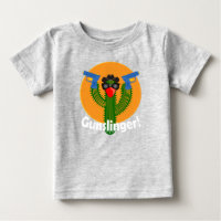 Gunslinger Cactus Design - Baby Fine Jersey T-Shir