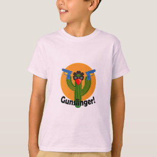 Gunslinger Cactus Design - Kids' Hanes TAGLESS® T- T-Shirt