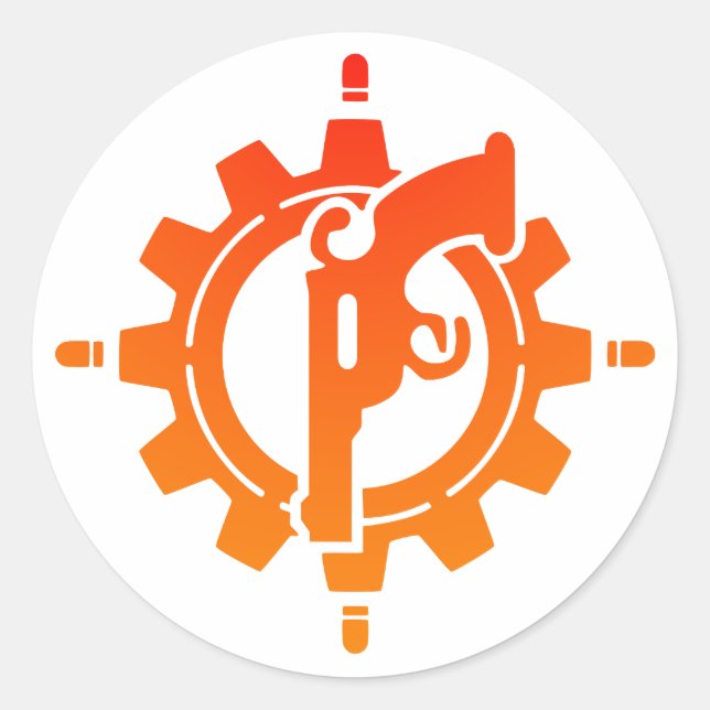 Gunslinger Sharpshooter Sniper Gunner DnD Classic Round Sticker (Front)