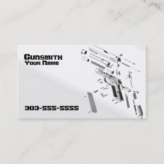 Gunsmith Business Card (Front)