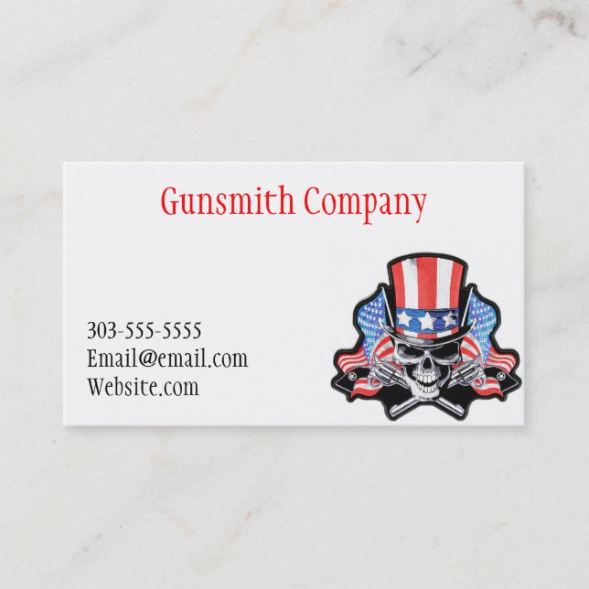 Gunsmith Business Card (Front)