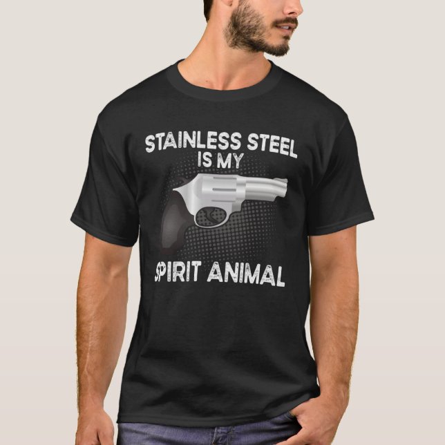 Gunsmith Steel Spirit Animal  Guns & Firearms Guns T-Shirt (Front)