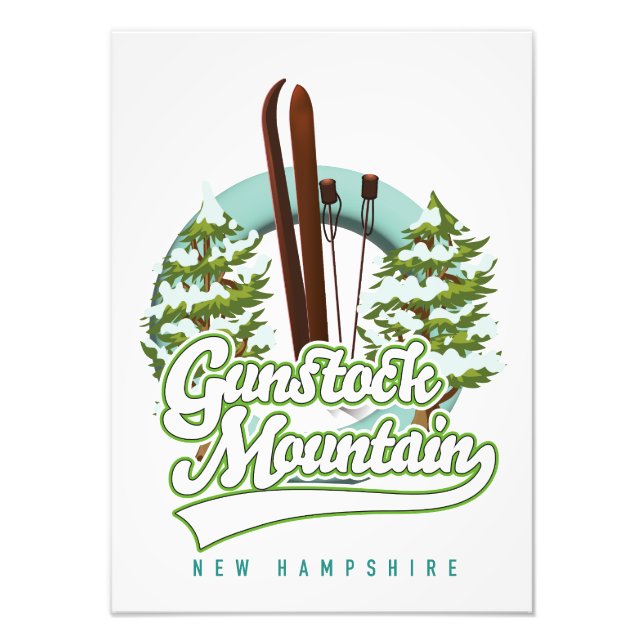 Gunstock Mountain New Hampshire ski poster (Front)