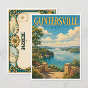 Guntersville Alabama Lake Guntersville GeoSaga Postcard