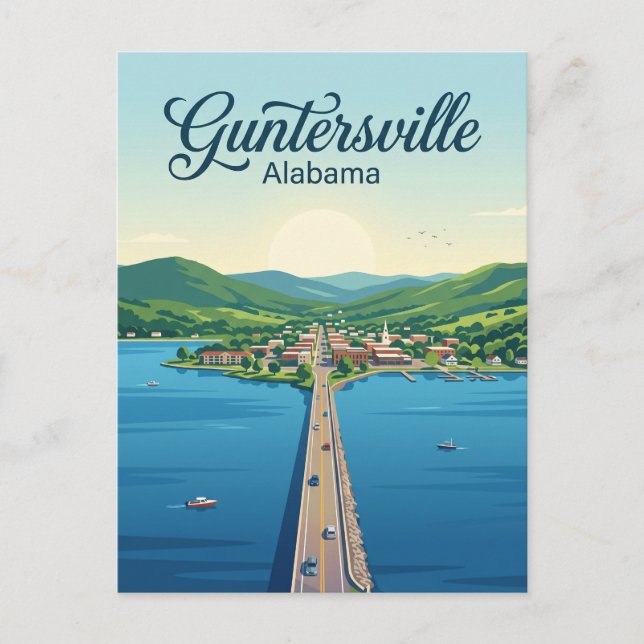 Guntersville USA Postcard (Front)