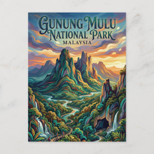 Gunung Mulu National Park Malaysia Postcard