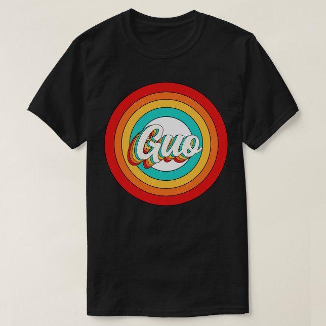 Guo Name Shirt Vintage Guo Circle (Design Front)