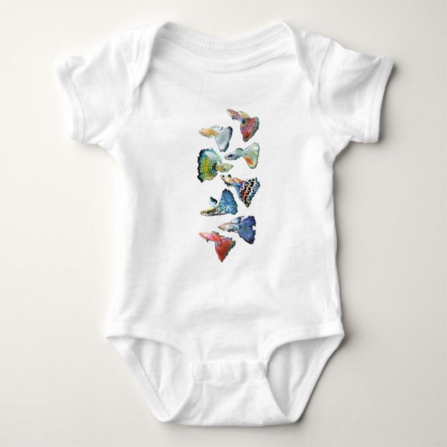 Guppies Baby Bodysuit (Front)
