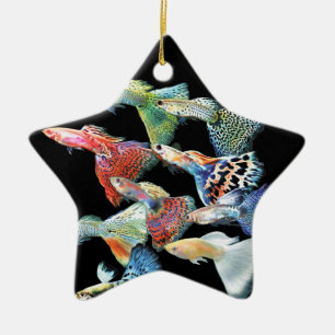 Guppies Ceramic Tree Decoration