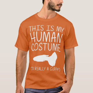 Guppy Easy Halloween Human Costume Rainbow fish T-Shirt