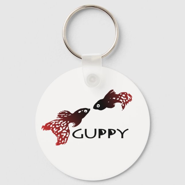 Guppy Kiss Key Ring (Front)
