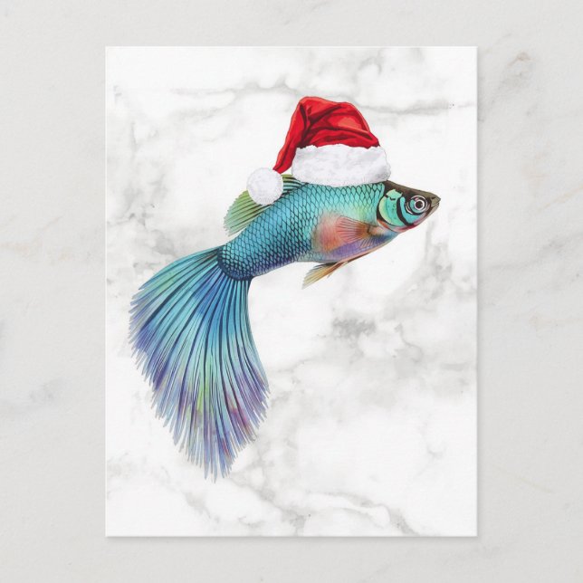 Guppy Xmas Holiday Postcard (Front)