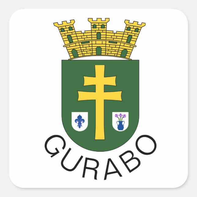 Gurabo coat of arms, Puerto Rico Square Sticker (Front)