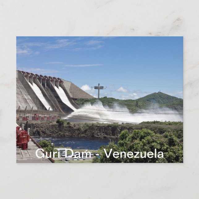 Guri Dam Postal Postcard (Front)